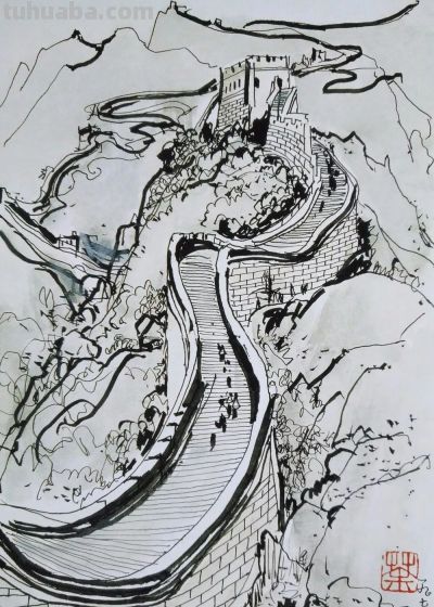 大师作！吴冠中罕见风景速写60幅 - 图画吧TUHUABA