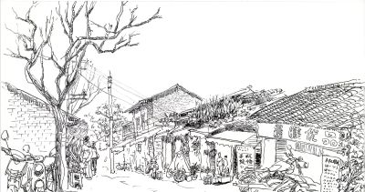 唐晓华钢笔画写生和速写作品50幅 - 图画吧TUHUABA