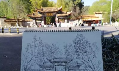 唐晓华钢笔画写生和速写作品50幅 - 图画吧TUHUABA