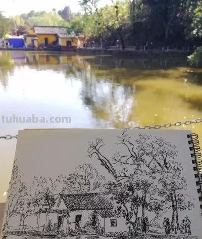 唐晓华钢笔画写生和速写作品50幅 - 图画吧TUHUABA