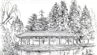 唐晓华钢笔画写生和速写作品50幅 - 图画吧TUHUABA