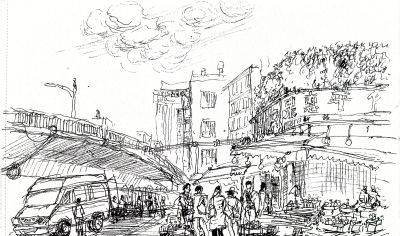 唐晓华钢笔画写生和速写作品50幅 - 图画吧TUHUABA