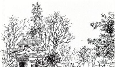 唐晓华钢笔画写生和速写作品50幅 - 图画吧TUHUABA