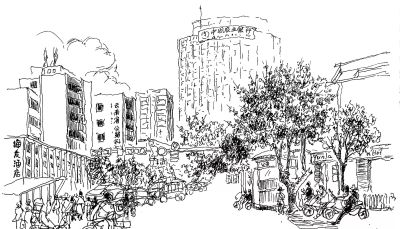 唐晓华钢笔画写生和速写作品50幅 - 图画吧TUHUABA