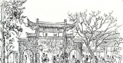 唐晓华钢笔画写生和速写作品50幅 - 图画吧TUHUABA