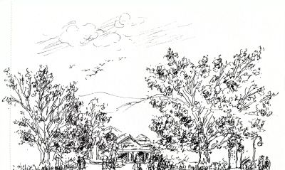 唐晓华钢笔画写生和速写作品50幅 - 图画吧TUHUABA