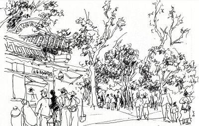 唐晓华钢笔画写生和速写作品50幅 - 图画吧TUHUABA