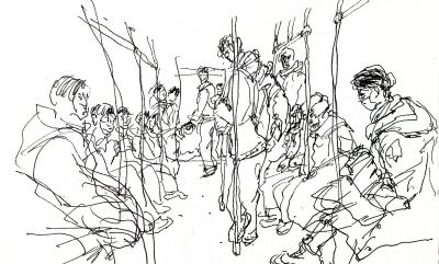 唐晓华钢笔画写生和速写作品50幅 - 图画吧TUHUABA