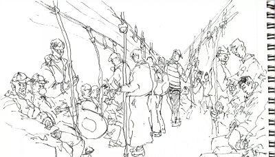 唐晓华钢笔画写生和速写作品50幅 - 图画吧TUHUABA