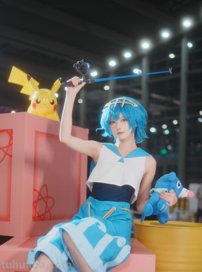 [COSplay]宝可梦 水莲COS-池田七帆七田池 - 图画吧TUHUABA