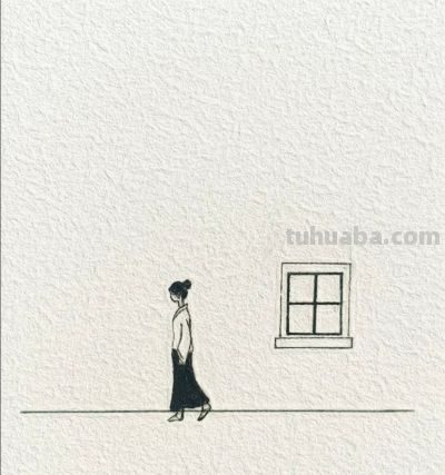 行经寒枝下 袖染落花风 烟火燃尽处 眉间已从容丨燕子简笔画分享 - 图画吧TUHUABA