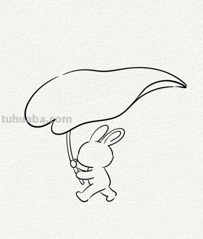 可爱兔丨涂鸦简笔画分享 - 图画吧TUHUABA