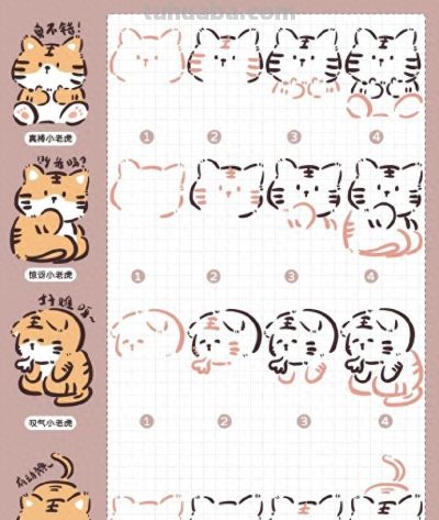 可爱简笔画小动物 ​教程 - 今日头条