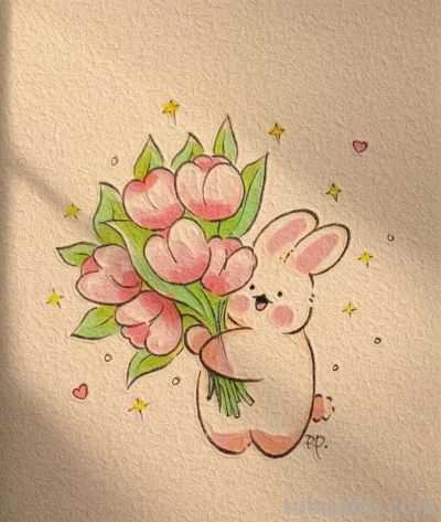 （140）寥寥数笔，可爱萌萌的兔子乖乖简笔画上新了，喜欢收藏吧 - 图画吧TUHUABA