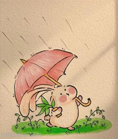 （140）寥寥数笔，可爱萌萌的兔子乖乖简笔画上新了，喜欢收藏吧 - 图画吧TUHUABA