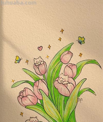 （140）寥寥数笔，可爱萌萌的兔子乖乖简笔画上新了，喜欢收藏吧 - 图画吧TUHUABA