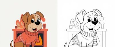 狗子的简笔画线稿和上色模板,临摹学画 - 今日头条 狗子的简笔画线稿和上色模板,临摹学画 - 图画吧TUHUABA