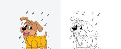 狗子的简笔画线稿和上色模板,临摹学画 - 今日头条 狗子的简笔画线稿和上色模板,临摹学画 - 图画吧TUHUABA