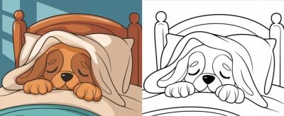 狗子的简笔画线稿和上色模板,临摹学画 - 今日头条 狗子的简笔画线稿和上色模板,临摹学画 - 图画吧TUHUABA