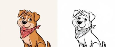 狗子的简笔画线稿和上色模板,临摹学画 - 今日头条 狗子的简笔画线稿和上色模板,临摹学画 - 图画吧TUHUABA