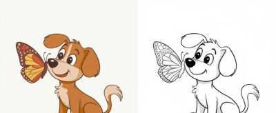 狗子的简笔画线稿和上色模板,临摹学画 - 今日头条 狗子的简笔画线稿和上色模板,临摹学画 - 图画吧TUHUABA