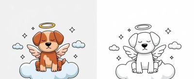 狗子的简笔画线稿和上色模板,临摹学画 - 今日头条 狗子的简笔画线稿和上色模板,临摹学画 - 图画吧TUHUABA