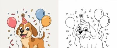 狗子的简笔画线稿和上色模板,临摹学画 - 今日头条 狗子的简笔画线稿和上色模板,临摹学画 - 图画吧TUHUABA