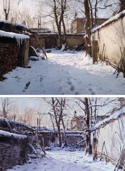 水彩雪景总画成 “大白板”？5 个核心要点，轻松画出冬日氛围感 - 今日头条