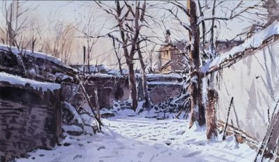 水彩雪景总画成 “大白板”？5 个核心要点，轻松画出冬日氛围感 - 图画吧TUHUABA