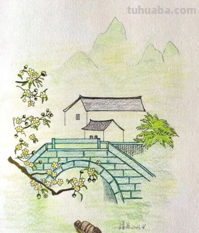 这一组彩铅画，真是别具一格，雅致非凡！ - 图画吧TUHUABA