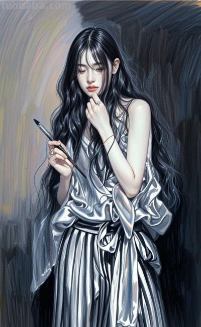 彩铅素描，感染力，淡彩，黑白，暗调，氛围低光，个性视角 - 图画吧TUHUABA