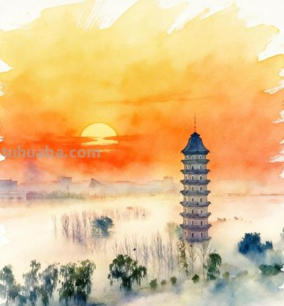 假如聊城变成“水彩画”，这几处风景晕染成诗！ - 图画吧TUHUABA