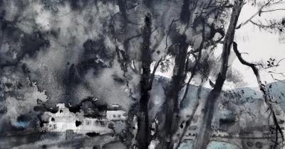 山海之间的宁静：陈国煌水彩作品 | 巴黎“回声：当代艺术展” - 图画吧TUHUABA