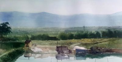 山海之间的宁静：陈国煌水彩作品 | 巴黎“回声：当代艺术展” - 图画吧TUHUABA