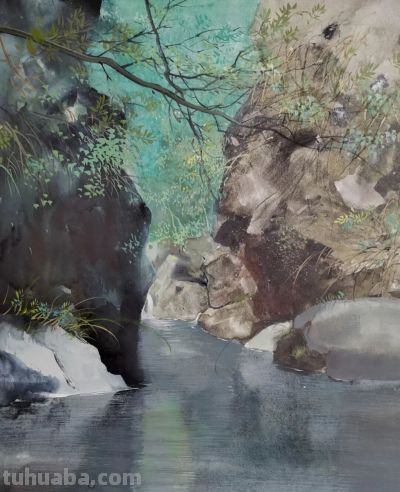 山海之间的宁静：陈国煌水彩作品 | 巴黎“回声：当代艺术展” - 图画吧TUHUABA