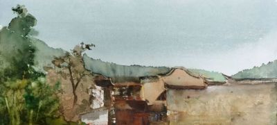 山海之间的宁静：陈国煌水彩作品 | 巴黎“回声：当代艺术展” - 图画吧TUHUABA