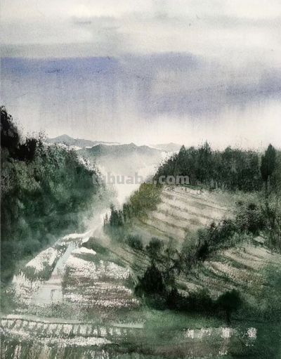 山海之间的宁静：陈国煌水彩作品 | 巴黎“回声：当代艺术展” - 图画吧TUHUABA