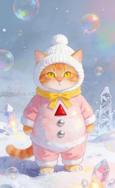 [31张]可爱小猫兔子雪人插图 - 图画吧TUHUABA
