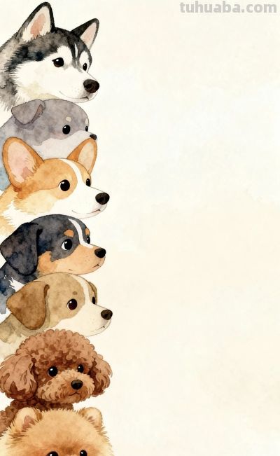 小动物治愈插画 - 图画吧TUHUABA