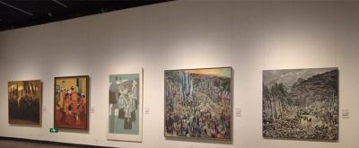 展看贵州｜油画《鼓藏·史诗》，以浓烈色彩再现苗家人欣欣向荣的景象 - 图画吧TUHUABA