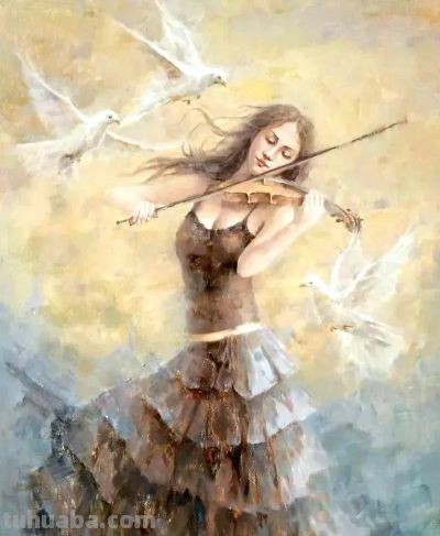 游祥龙油画人物作品专辑 - 图画吧TUHUABA