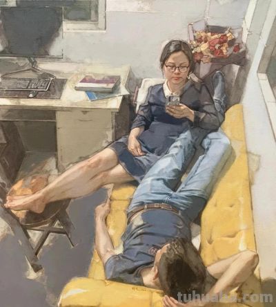 游祥龙油画人物作品专辑 - 图画吧TUHUABA