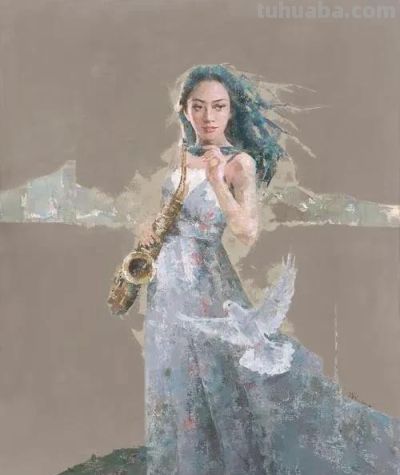 游祥龙油画人物作品专辑 - 图画吧TUHUABA