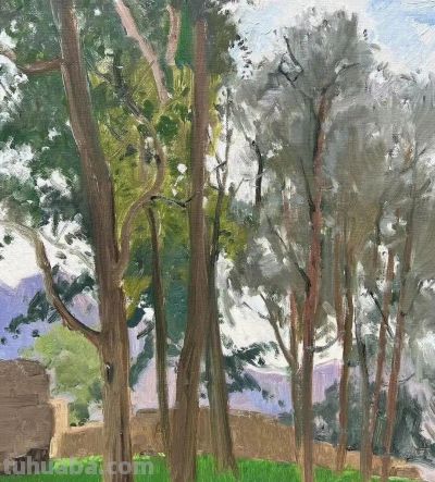 孙洪利·油画写生丨以笔载情 绘就诗性之境 - 图画吧TUHUABA