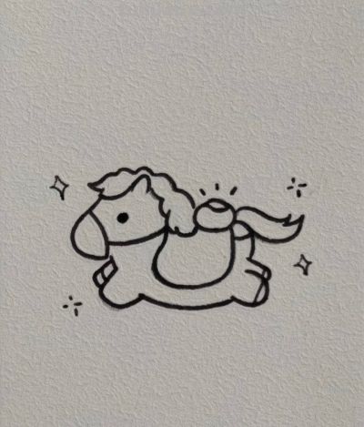 小马简笔画分享丨小理画画记 - 图画吧TUHUABA