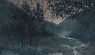 耿旺·水彩画 | 画面充盈着潜在内敛的感染力和深层次的精神感召力 - 图画吧TUHUABA