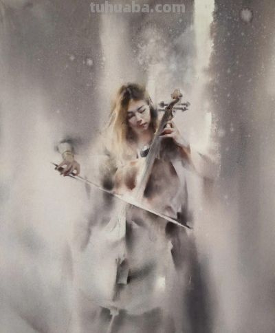 王海涛·水彩丨水与色的碰撞交融里，诉说着藏于时光的情愫与向往 - 图画吧TUHUABA