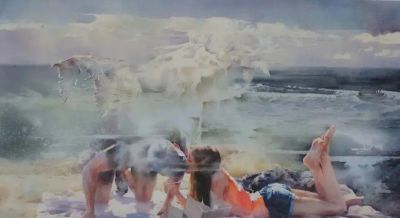 王海涛·水彩丨水与色的碰撞交融里，诉说着藏于时光的情愫与向往 - 图画吧TUHUABA