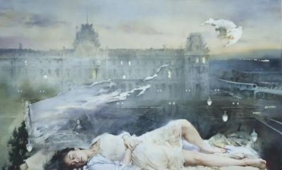 王海涛·水彩丨水与色的碰撞交融里，诉说着藏于时光的情愫与向往 - 图画吧TUHUABA