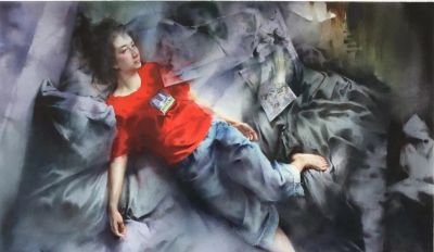 王海涛·水彩丨水与色的碰撞交融里，诉说着藏于时光的情愫与向往 - 图画吧TUHUABA